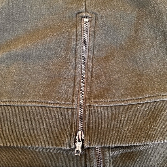 Elena Fabletics XS Dark Olive SweatShirt Dress Fleece Lining Front Pockets - Picture 9 of 12